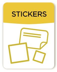 Identification stickers and labels