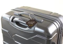 Deluxe Steel Luggage Tag - Diamond Design, Brown