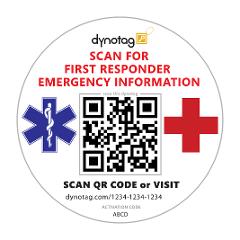 Emergency Contact Information Windshield Cling Decal for Vehicle Safety