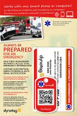 Medical and Emergency Contact Information Card Kit - Wallet & Keychain cards