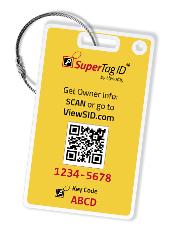 Fashion Luggage Tags - 2 Identical Tags+Chains (Bumblebee)
