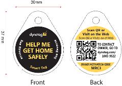 Single Tough Lite Laminated Round Synthetic tag