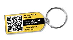 Deluxe Steel Keychain SmartTag with Steel Ring