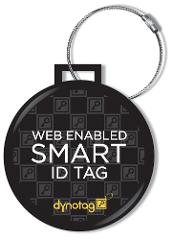 Deluxe Steel Luggage Tag  - Classic Black