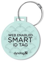 Deluxe Steel Luggage Tag (Turquoise)  & Braided Steel Loop