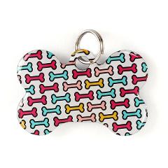 Super Pet Tag - Polymer Coated Stainless Steel, PLAY series, Bone Shape: "Bone Storm!"