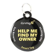 Polymer Coated Stainless Steel Round Tag and Ring. Pet Tag, Property Tag - Multiple Uses.
