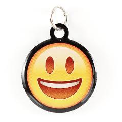 Super Pet Tag - Polymer Coated Stainless Steel, PLAY series: "Happy!"