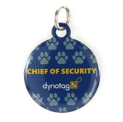 Super Pet Tag - Polymer Coated Stainless Steel, PLAY series: "Chief Of Security"