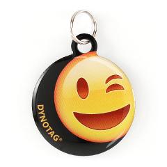 Super Pet Tag - Polymer Coated Stainless Steel, PLAY series: "Wink!"