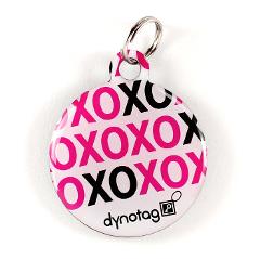 Super Pet Tag - Polymer Coated Stainless Steel, PLAY series: "XOXO"