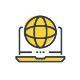 Global coverage icon