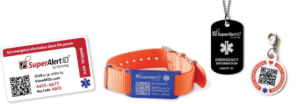 SuperAlertID medical ID tags