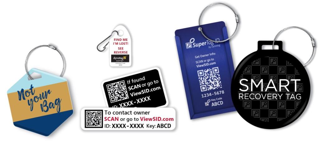 SuperTagID luggage and property tags